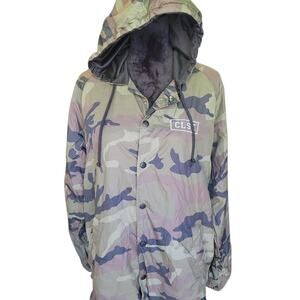 CLSC Life Boxed Camo Hooded Coaches Jacket